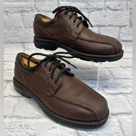 Dockers Stain Defender Mens Brown Lace Up Oxfords Brown Leather Size Mens 8 - Picture 1 of 9